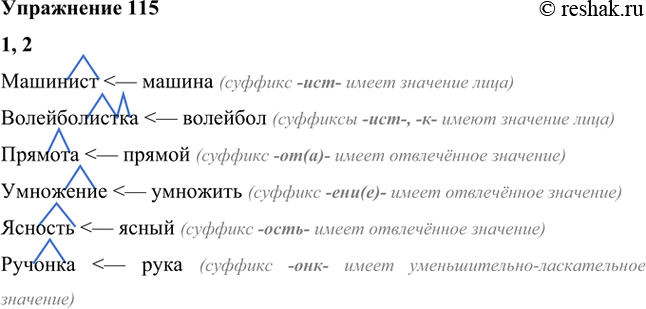 Изображение 1. Запишите,от каких слов образованы существительные. Образец: тракторист...